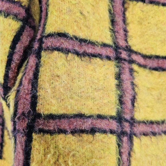 ModCloth Already Checked Pullover Sweater Womens Size Large Plaid Y2K Boho 90s - Picture 3 of 7